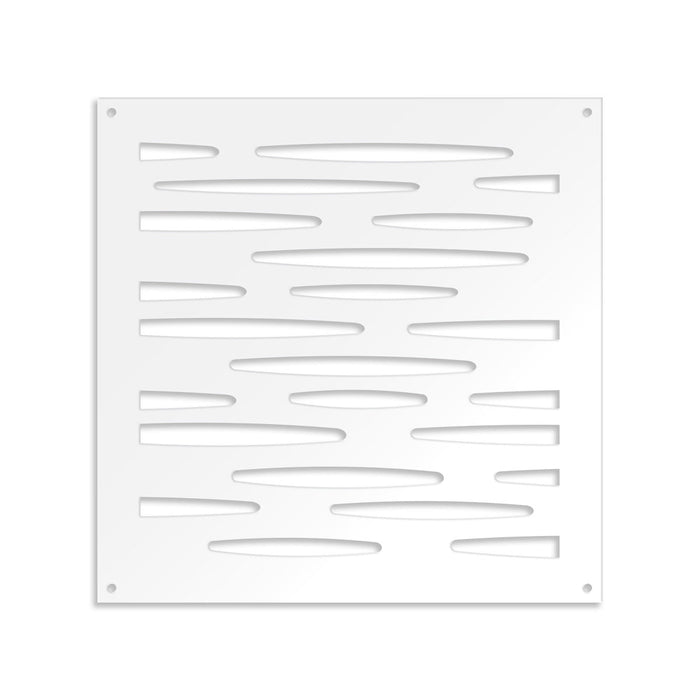 PUDDLE - Pannello in PVC traforato - Parasole Colore: bianco, Misura: 98x98 cm