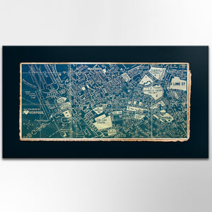 Quadro Canvas su telaio in legno BEATLES SONGS Misura: 140x70 cm