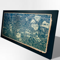 Quadro Canvas su telaio in legno BEATLES SONGS Misura: 140x70 cm