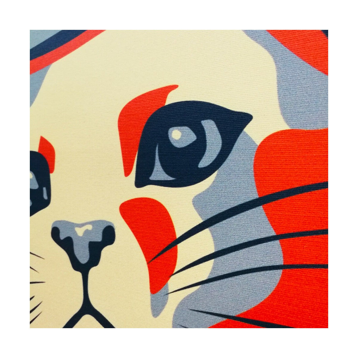 Quadro Canvas su telaio in legno Locandina YES WE CAT Misura: 50x70 cm