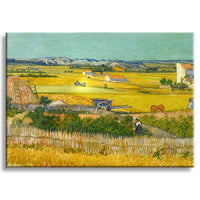 Quadro Canvas su telaio in legno Paesaggio con Carro Blu - Van Gogh Misura: 70X50 cm