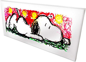 Quadro Canvas su telaio in legno SNOOPY Misura: 100x45 cm