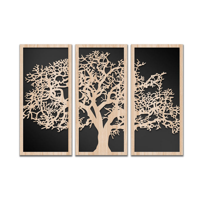 QUERCIA 100x70 cm - Quadro arredo LASERCUT composito Legno e PVC Misura: 100x70 cm