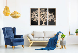 QUERCIA 100x70 cm - Quadro arredo LASERCUT composito Legno e PVC Misura: 100x70 cm