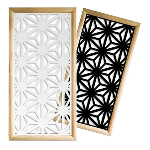 RADIANT - Moduli Decorativi in Legno e PVC Colore: nero, Misura: 73x148 cm