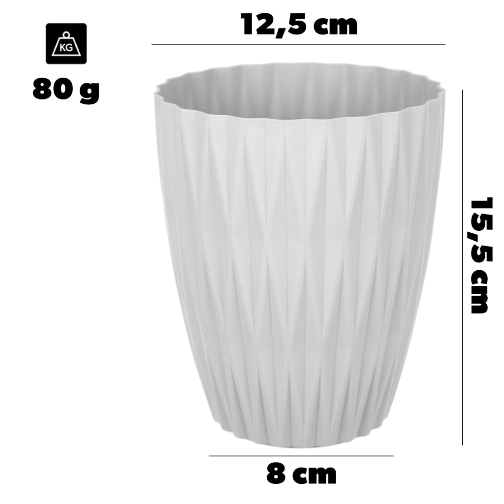 KADAX Doniczka Caro Petit 13 biała 5730-011 K16589