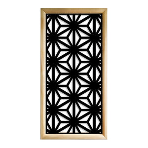 RADIANT - Moduli Decorativi in Legno e PVC Colore: nero, Misura: 73x148 cm