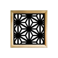 RADIANT - Moduli Decorativi in Legno e PVC Colore: nero, Misura: 48x48 cm