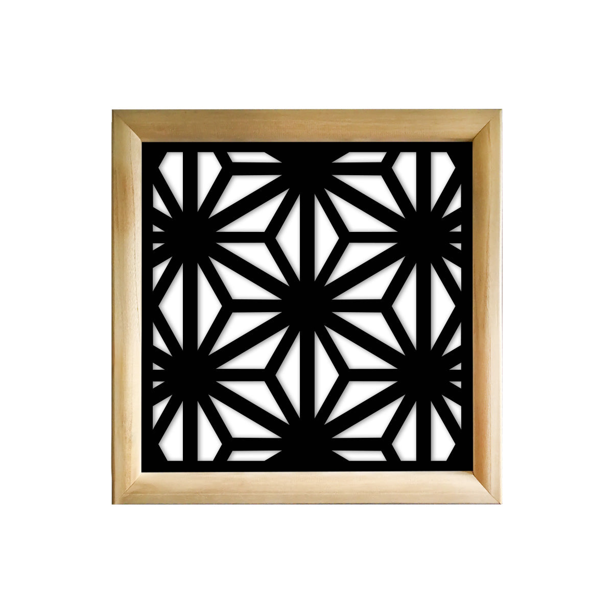 RADIANT - Moduli Decorativi in Legno e PVC Colore: nero, Misura: 73x73 cm