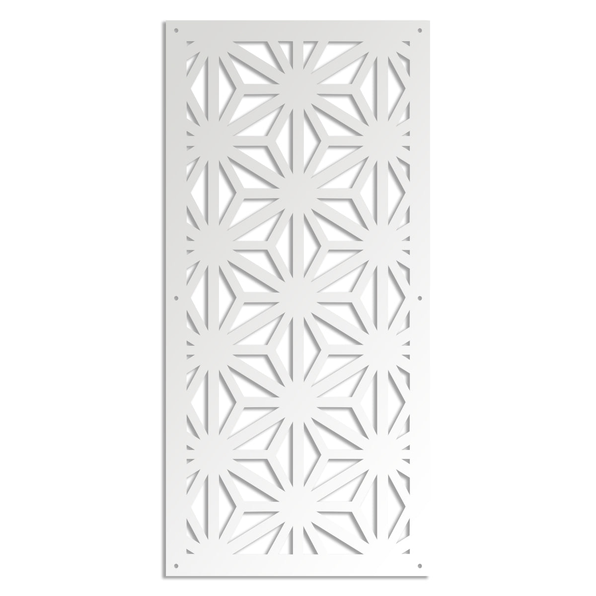 RADIANT - Pannello in PVC traforato - Parasole Colore: bianco, Misura: 98x198 cm