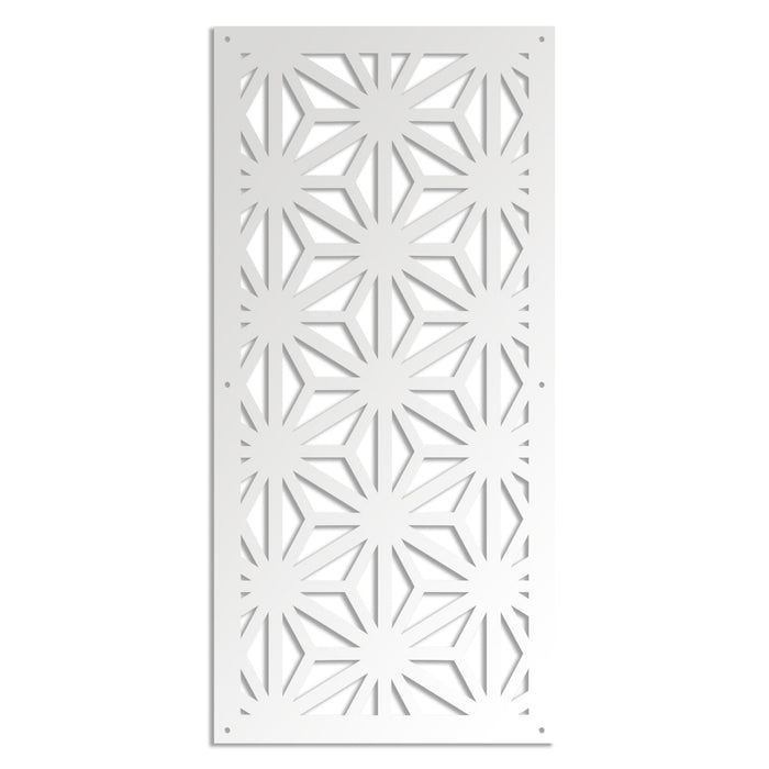 RADIANT - Pannello in PVC traforato - Parasole Colore: bianco, Misura: 98x198 cm