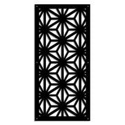 RADIANT - Pannello in PVC traforato - Parasole Misura: 73x148 cm, Colore: nero