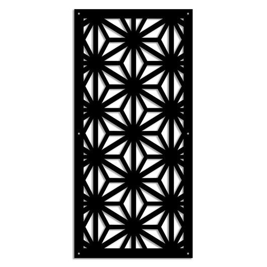 RADIANT - Pannello in PVC traforato - Parasole Misura: 73x148 cm, Colore: nero