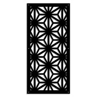 RADIANT - Pannello in PVC traforato - Parasole Misura: 98x198 cm, Colore: nero