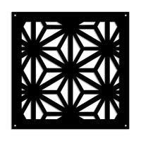 RADIANT - Pannello in PVC traforato - Parasole Misura: 98x98 cm, Colore: nero