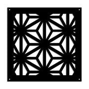 RADIANT - Pannello in PVC traforato - Parasole Misura: 48x48 cm, Colore: nero