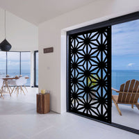 RADIANT - Pannello in PVC traforato - Parasole Misura: 73x148 cm, Colore: nero