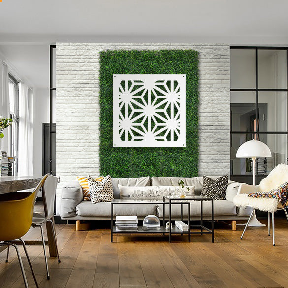 RADIANT - Pannello in PVC traforato - Parasole Colore: bianco, Misura: 48x48 cm