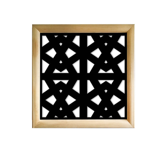 RAILING - Moduli Decorativi in Legno e PVC Misura: 98x98 cm, Colore: nero