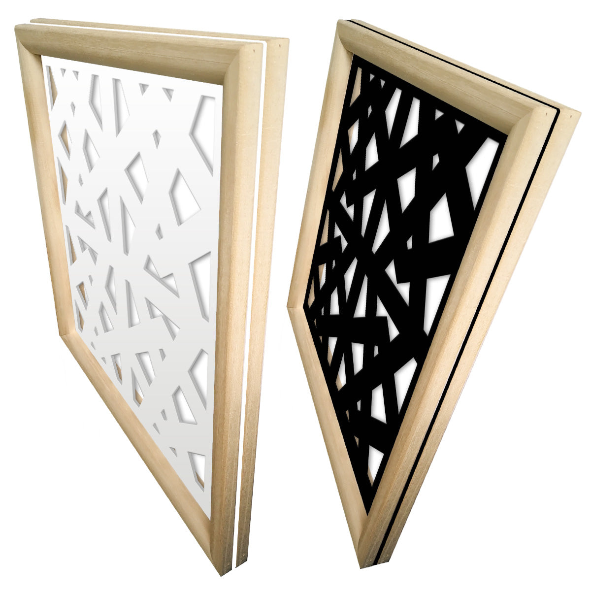 RAILING - Moduli Decorativi in Legno e PVC Misura: 73x73 cm, Colore: nero