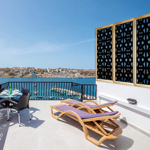 RAILING - Moduli Decorativi in Legno e PVC Misura: 47x94 cm, Colore: nero