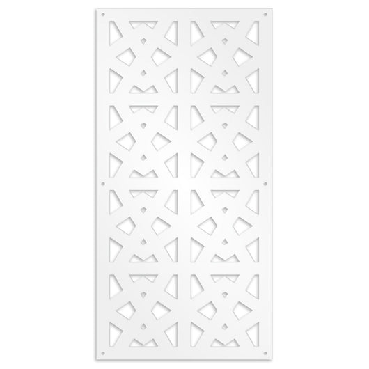 RAILING - Pannello in PVC traforato - Parasole Colore: bianco, Misura: 50x150 cm