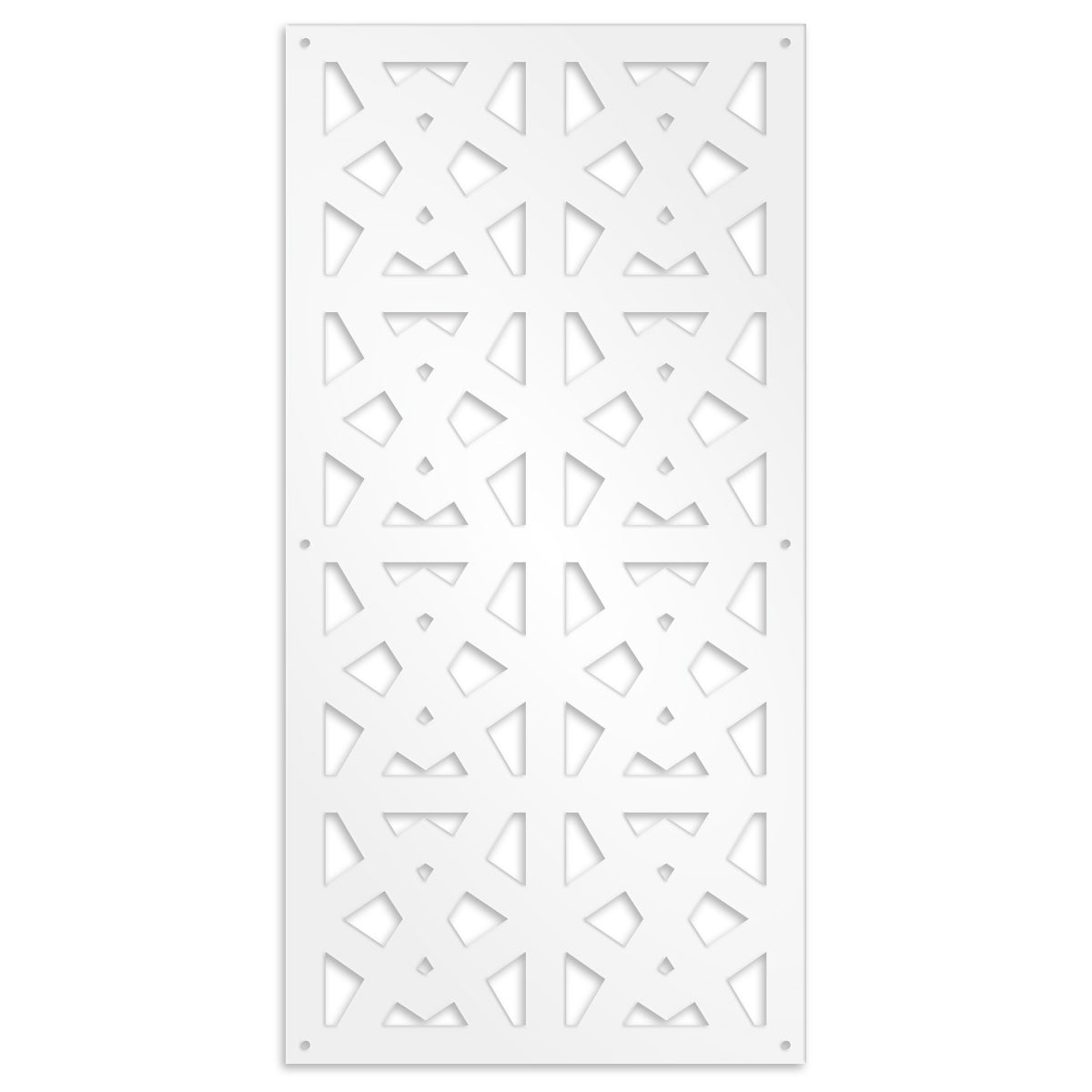 RAILING - Pannello in PVC traforato - Parasole Colore: bianco, Misura: 47x94 cm