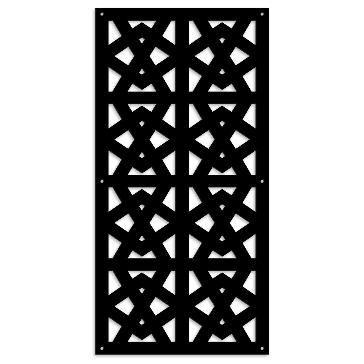RAILING - Pannello in PVC traforato - Parasole Colore: nero, Misura: 98x198 cm