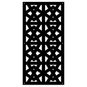 RAILING - Pannello in PVC traforato - Parasole Colore: nero, Misura: 98x198 cm