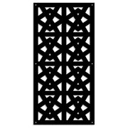 RAILING - Pannello in PVC traforato - Parasole Misura: 73x148 cm, Colore: nero