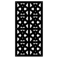 RAILING - Pannello in PVC traforato - Parasole Colore: nero, Misura: 47x94 cm