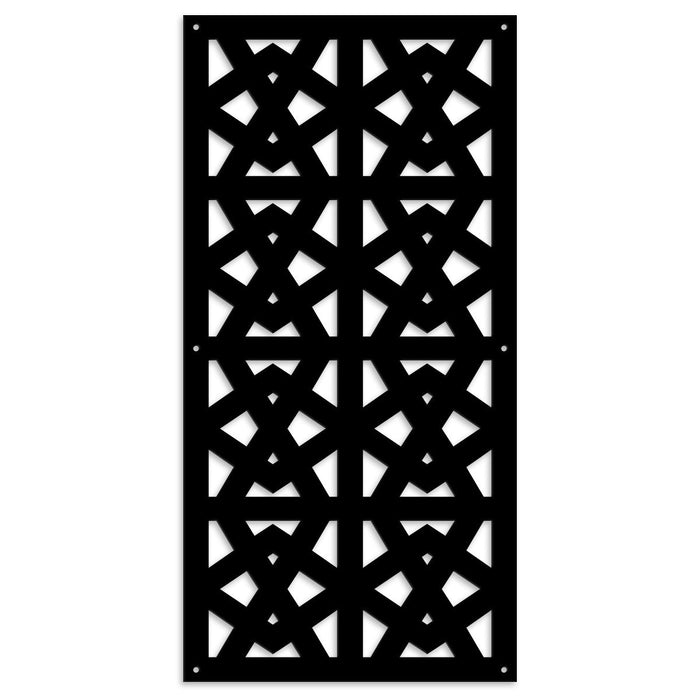 RAILING - Pannello in PVC traforato - Parasole Colore: nero, Misura: 47x94 cm