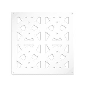 RAILING - Pannello in PVC traforato - Parasole Misura: 73x73 cm, Colore: bianco