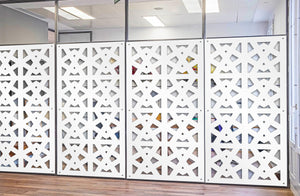 RAILING - Pannello in PVC traforato - Parasole Colore: bianco, Misura: 73x148 cm