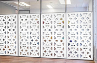 RAILING - Pannello in PVC traforato - Parasole Colore: bianco, Misura: 47x94 cm