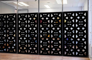 RAILING - Pannello in PVC traforato - Parasole Colore: nero, Misura: 73x148 cm