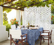 RAILING - Pannello in PVC traforato - Parasole Colore: bianco, Misura: 98x198 cm