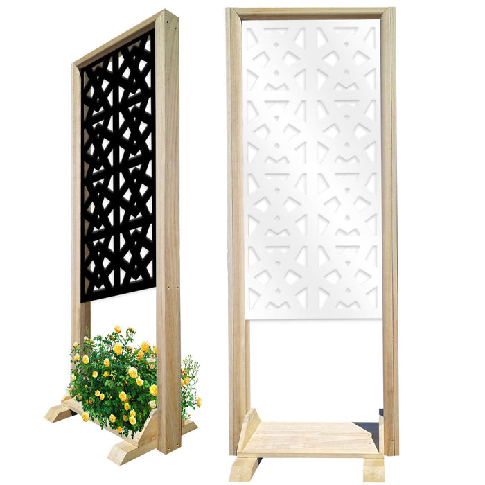 RAILING - Separè - Paravento modulabile - 70x190cm - in Legno e PVC Colore: bianco