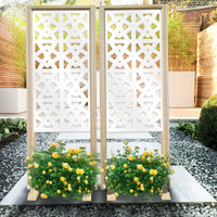 RAILING - Separè - Paravento modulabile - 70x190cm - in Legno e PVC Colore: bianco