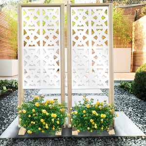 RAILING - Separè - Paravento modulabile - 70x190cm - in Legno e PVC Colore: bianco