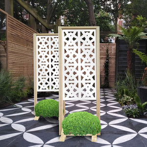 RAILING - Separè - Paravento modulabile - 70x190cm - in Legno e PVC Colore: bianco