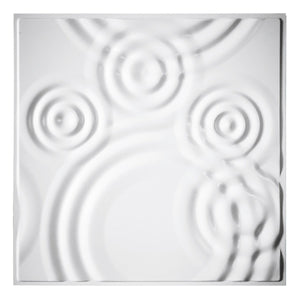 RAIN DROPS - Pannello per parete in PVC a rilievo 3D - 59,5cmX59,5cm