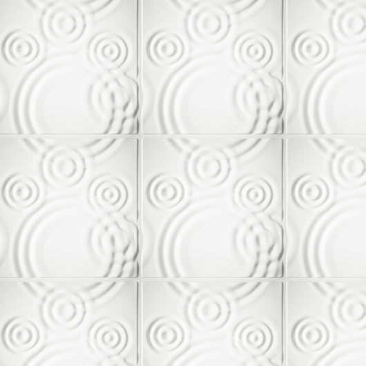 RAIN DROPS - Pannello per parete in PVC a rilievo 3D - 59,5cmX59,5cm