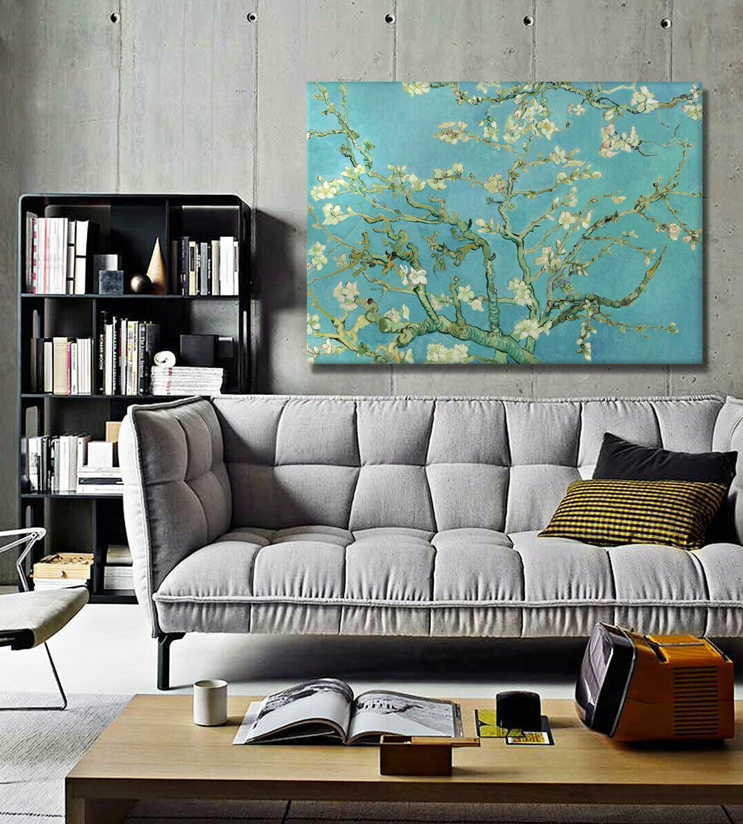 Ramo di Mandorlo - Vincent Van Gogh - Quadro Canvas stampata su telaio in legno Misura: 100x70 cm