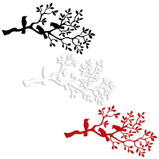 RAMOSCELLO - Adesivo murale wall sticker in vinile 55x115 cm Colore: bianco