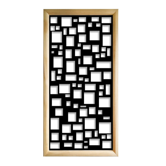 RANDOM - Moduli Decorativi in Legno e PVC Colore: nero, Misura: 47x94 cm