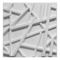 RANDOM bianco - Pannello parete in PVC a rilievo 3D - 50cmX50cm - 1 Pz