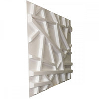 RANDOM bianco - Pannello parete in PVC a rilievo 3D - 50cmX50cm - 1 Pz