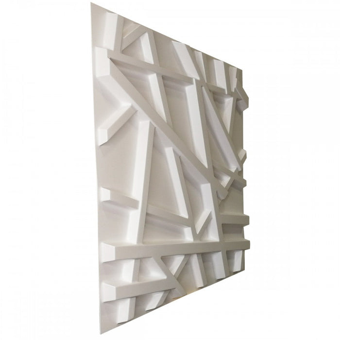 RANDOM bianco - Pannello parete in PVC a rilievo 3D - 50cmX50cm - 1 Pz