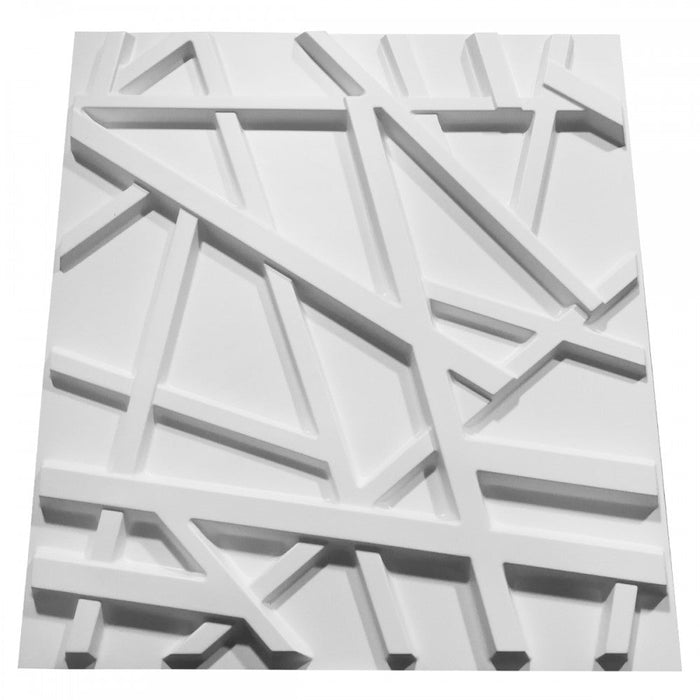 RANDOM bianco - Pannello parete in PVC a rilievo 3D - 50cmX50cm - 1 Pz